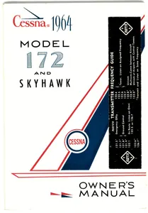 New Surplus 1964 Cessna 172/F172 Skyhawk Owner's Manual p/n D209-13